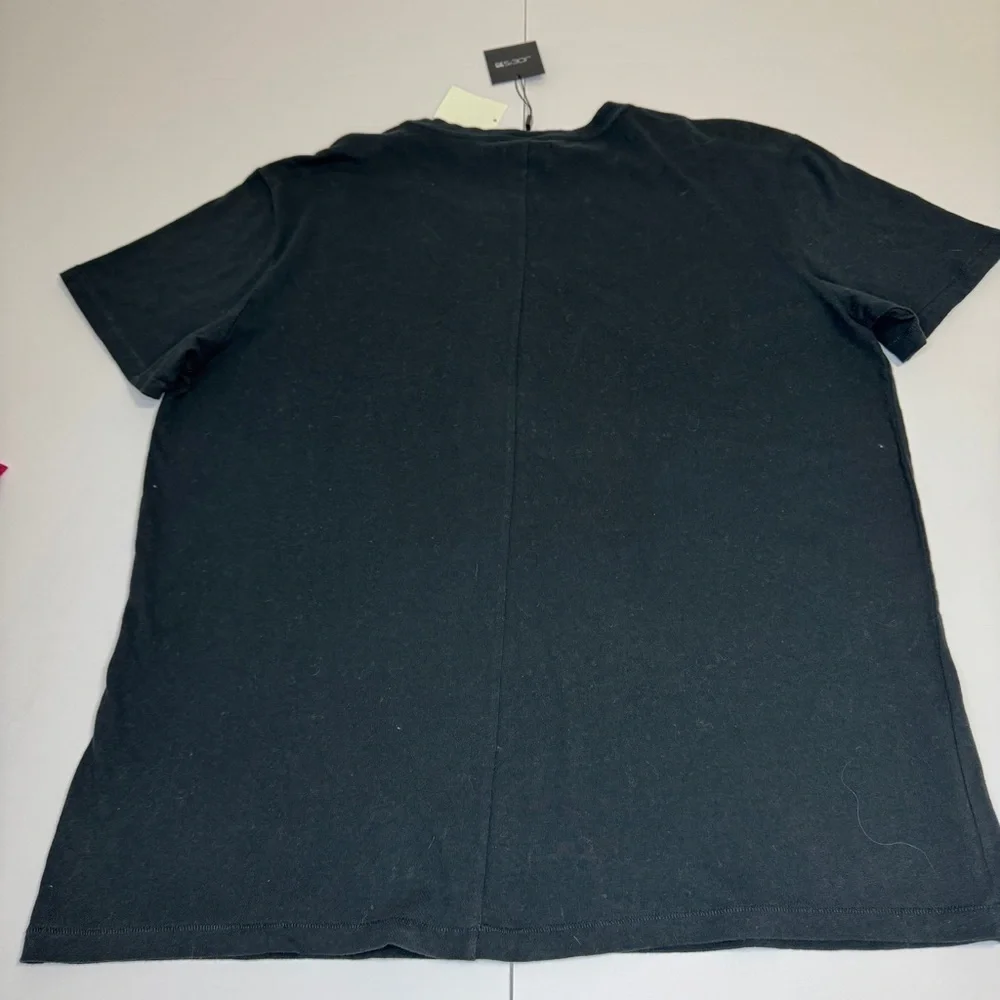 Joe’s Jeans Black Graphic Tee XXL NWT – Abstract Print, Streetwear Y2K Festival